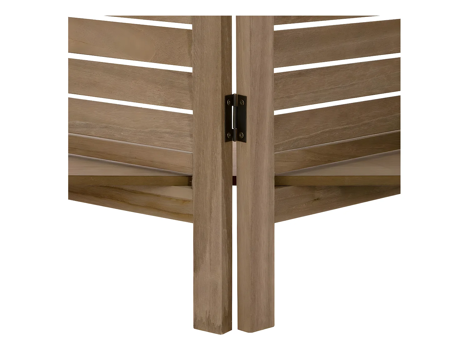 Paravent original avec 3 Étagères  Bois naturel H 170 cm