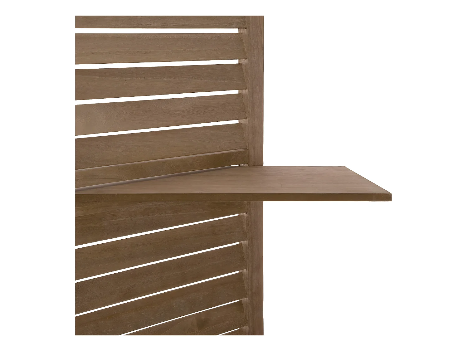 Paravent original avec 3 Étagères  Bois naturel H 170 cm