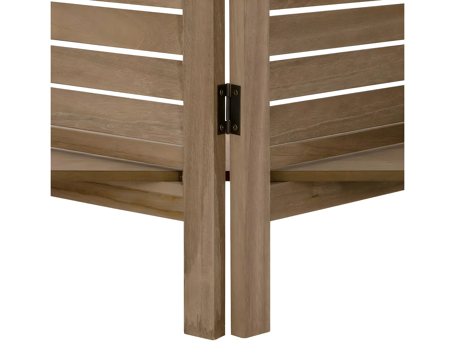 Paravent original avec 3 Étagères  Bois naturel H 170 cm