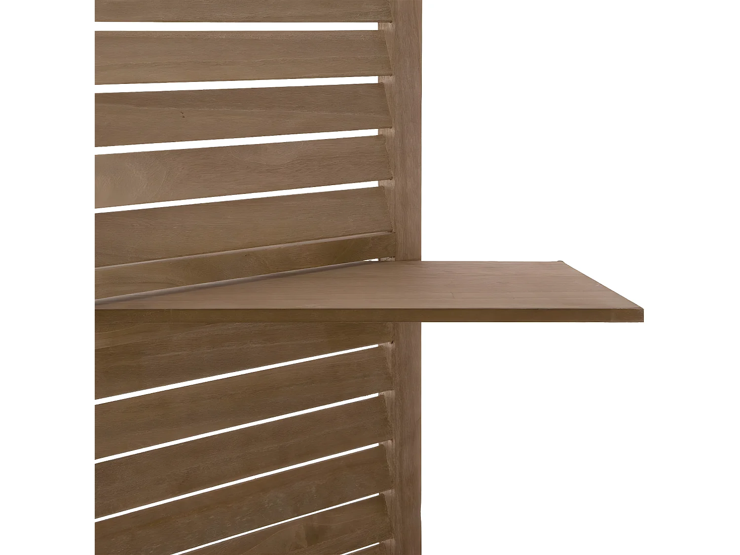 Paravent original avec 3 Étagères  Bois naturel H 170 cm