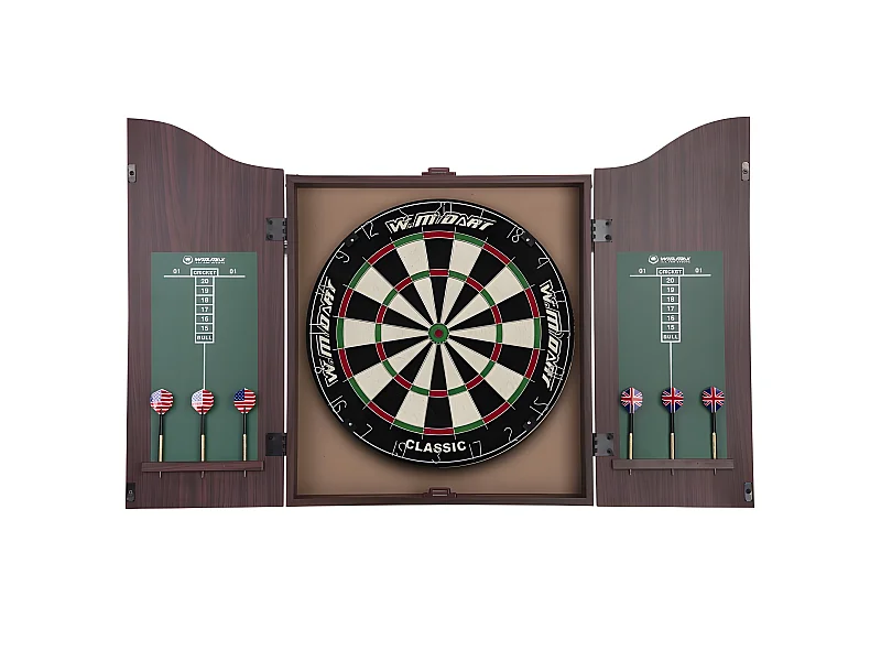 Jeu de fléchettes professionnel D45cm King's Head - Naturel