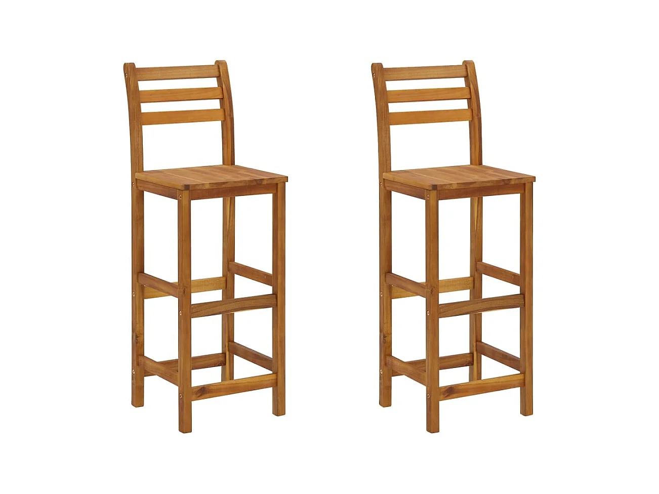 Braenor  Ensemble de bar de jardin 3 pcs bois d'acacia solide