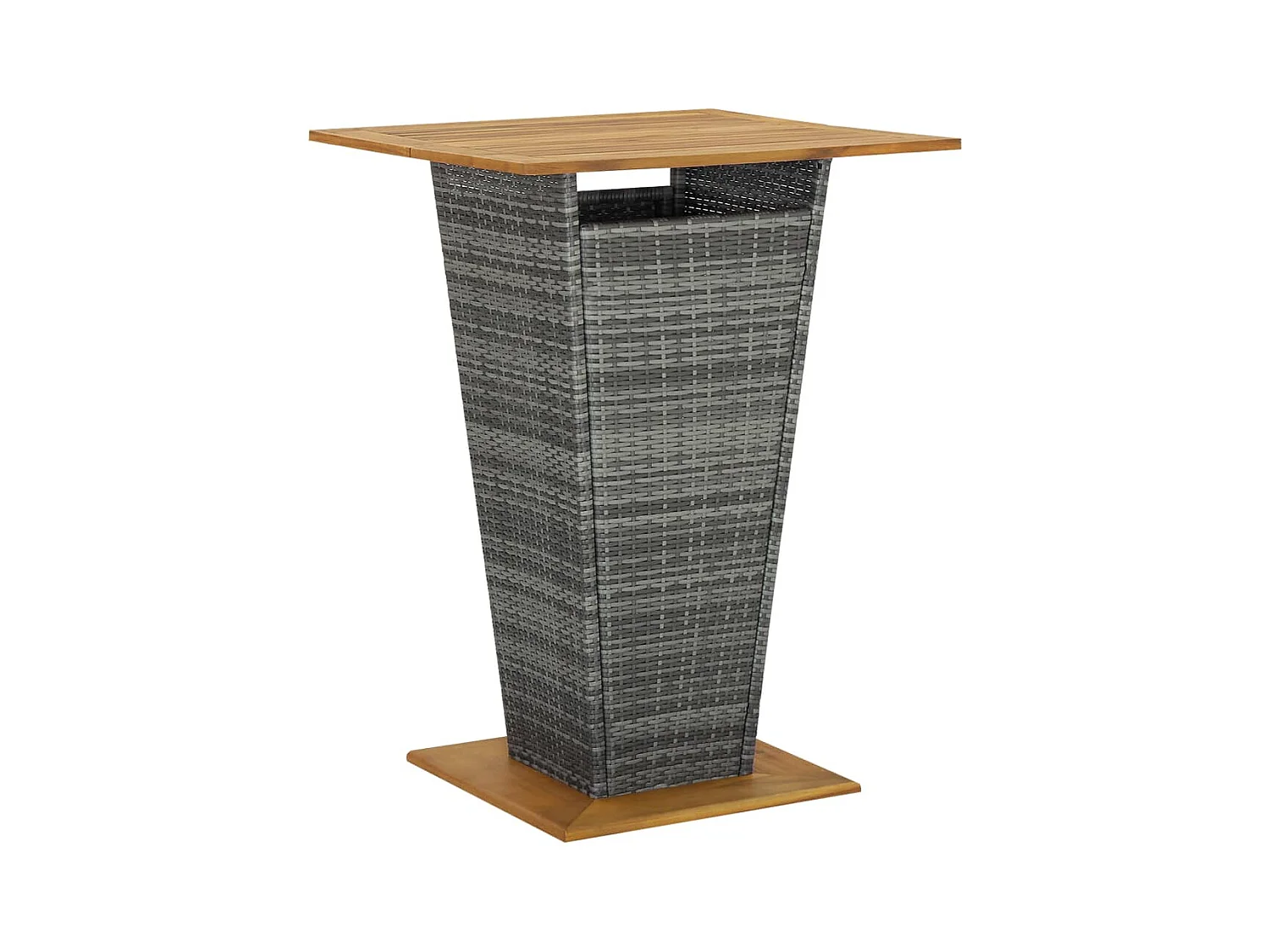 Alan  Ensemble de bar de jardin 3 pcs Gris