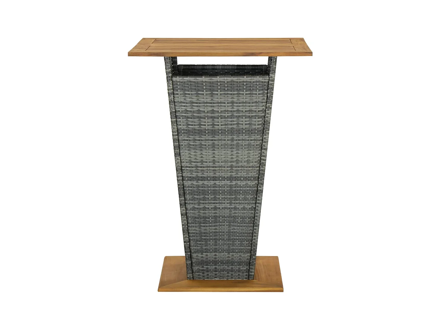 Woodmoor  Ensemble de bar de jardin 5 pcs et coussins Résine tressée Gris