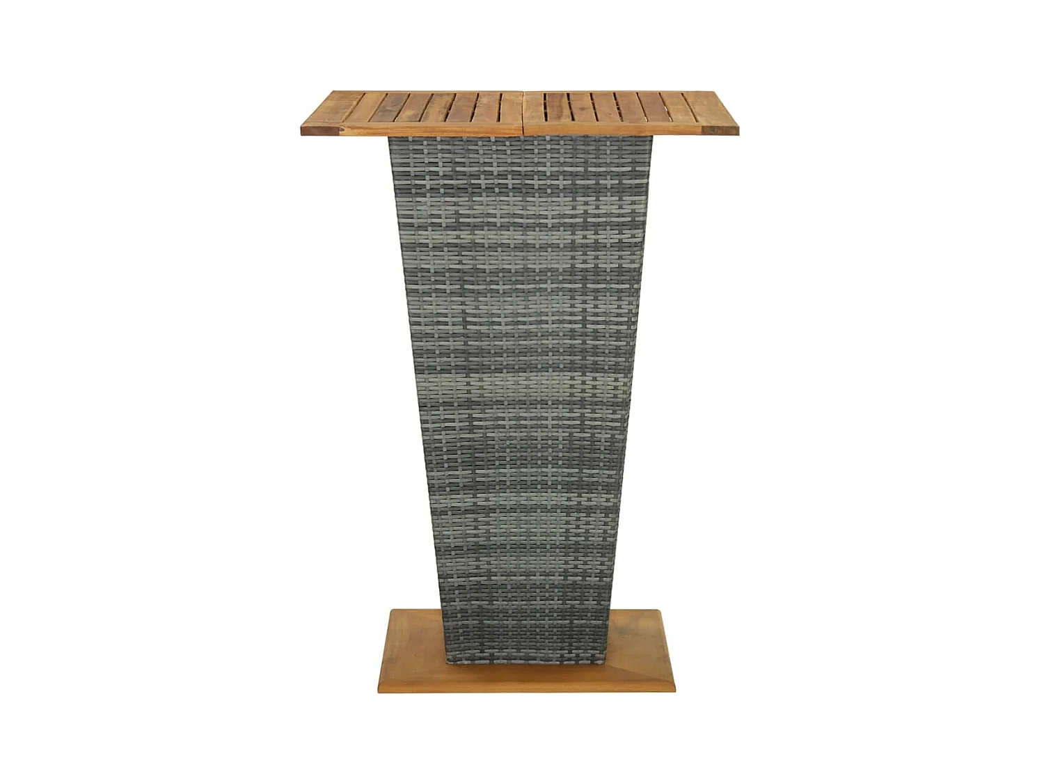 Woodmoor  Ensemble de bar de jardin 5 pcs et coussins Résine tressée Gris