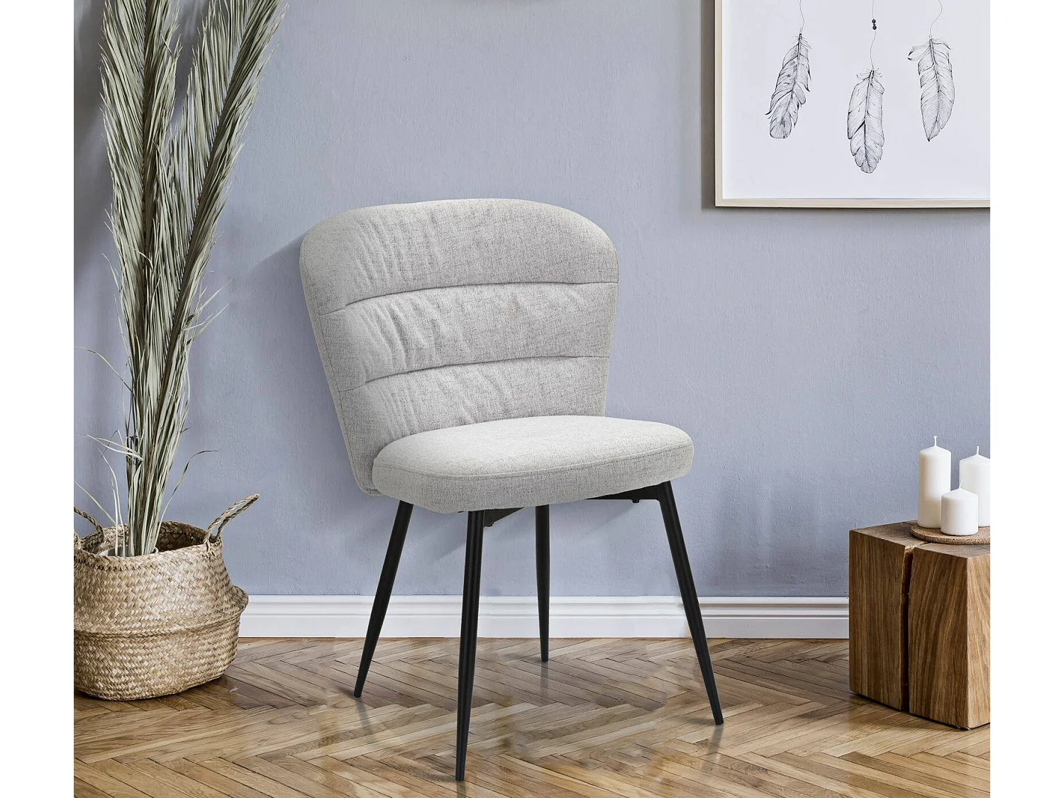 Chaise Leo, 2 Chaises, Noir