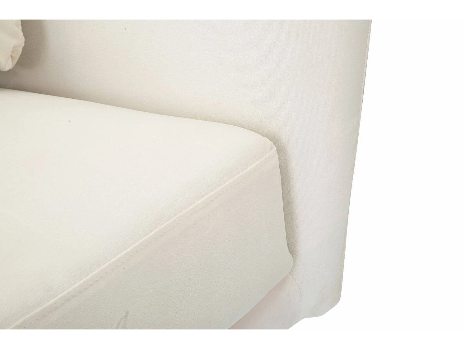 Fauteuil Foster, accoudoirs, or Crème