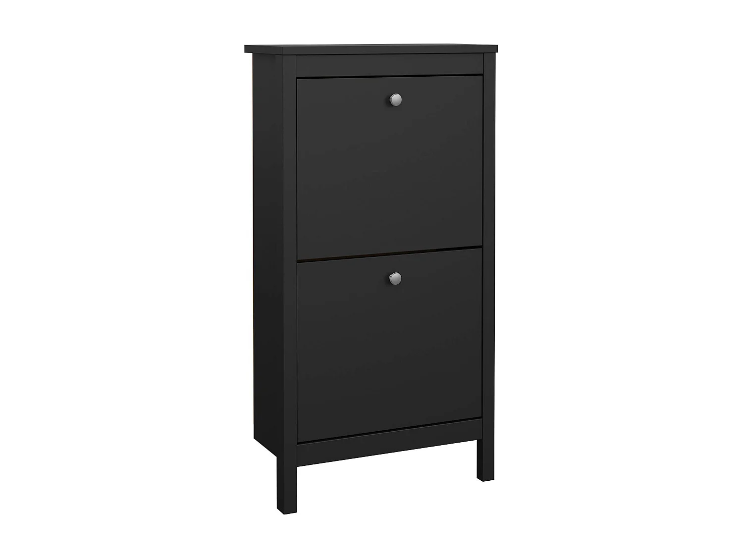 Scarpiera Tisoy, 8 Paia, 24.6x53.8x102.9h cm Nero, Mobile Portascarpe