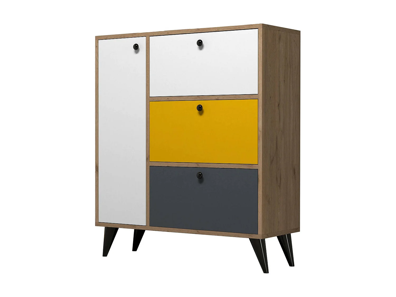 Meuble à chaussures Tsuga, 2 étagères, 35x90x105h cm Marron, Rangement pour chaussures