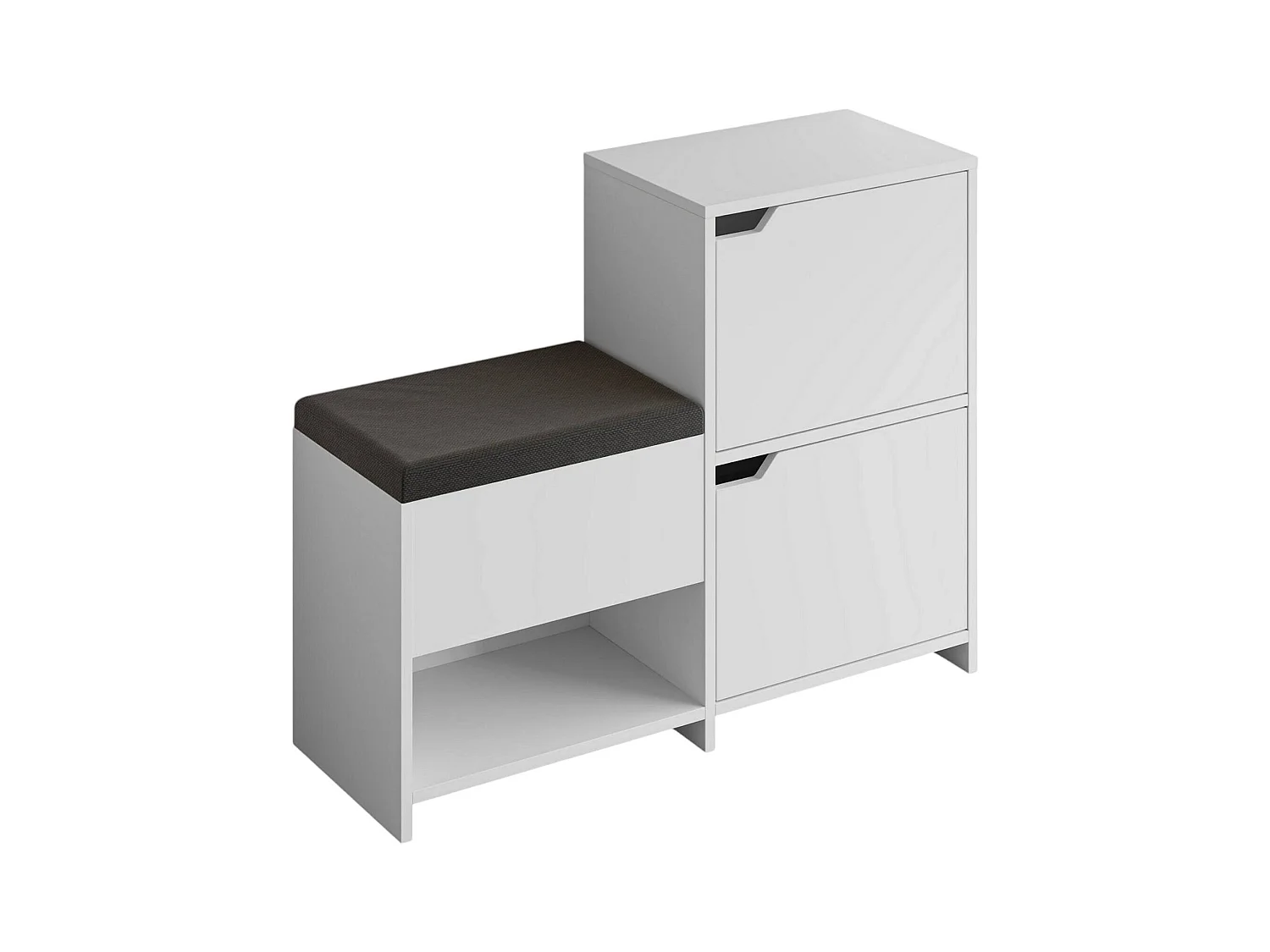Rangement à chaussures Tokage, 12 paires, 35,5x101,5x80,5h cm Blanc, meuble à chaussures