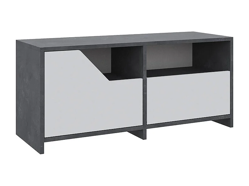 Sapateira Dpiccaret, Sapateira, Armário de entrada multiusos, Sapateira, 105x37 h47 cm, Cinza e Branco