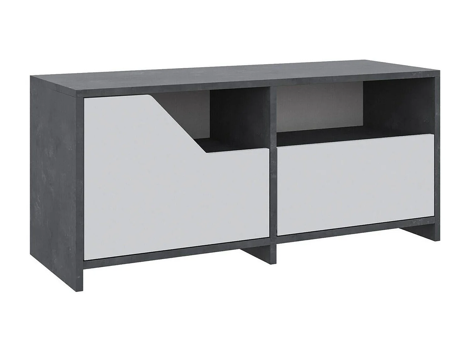 Scarpiera Berto, 2 Ripiani, 37x105x47h cm Bianco, Mobile Portascarpe