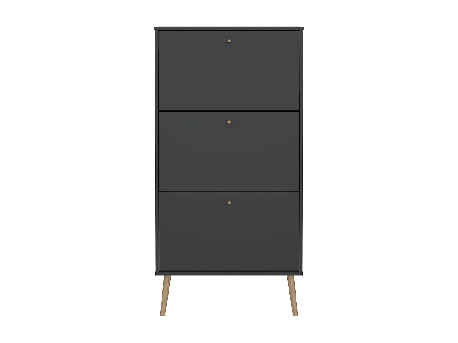 Meuble à chaussures Fung, 18 paires, 24,05x70,3x139,3h cm Gris, Armoire à chaussures