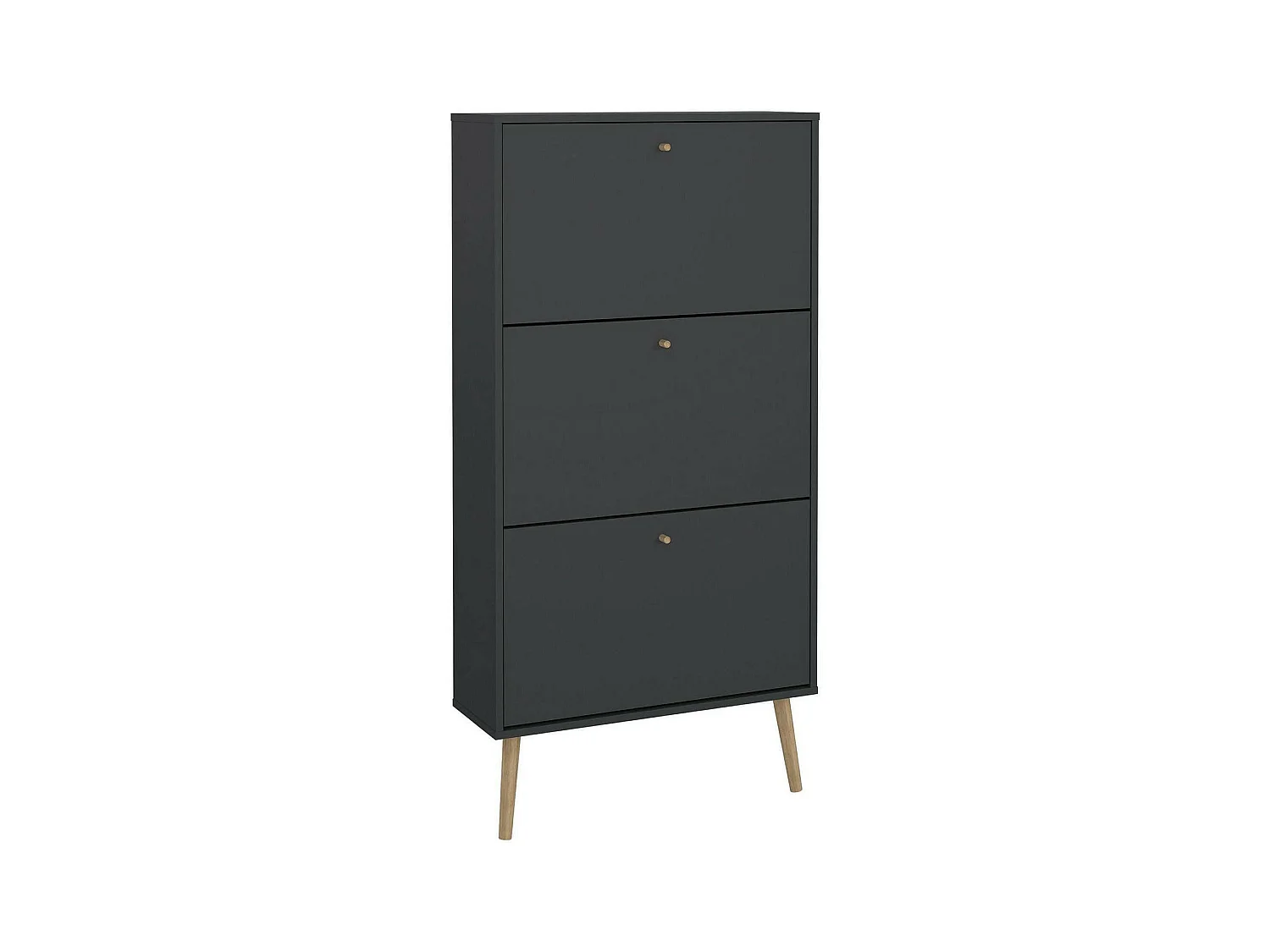 Meuble à chaussures Fung, 18 paires, 24,05x70,3x139,3h cm Gris, Armoire à chaussures