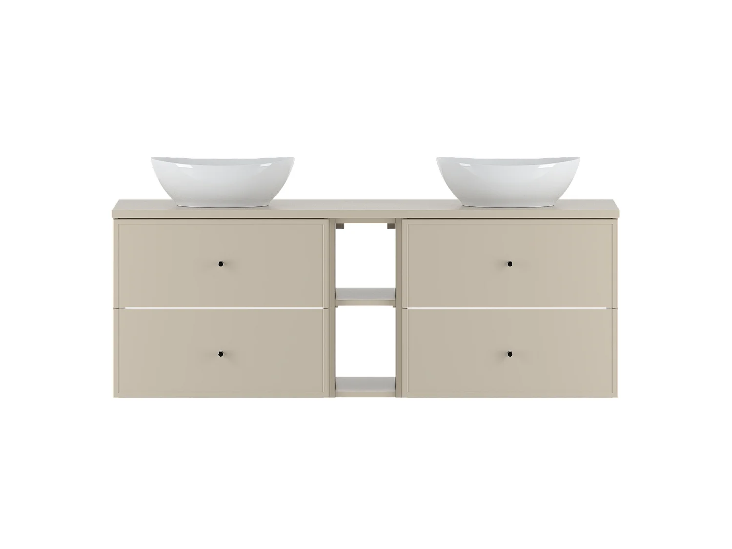 Kasjmier badkamerset 140 cm Kast Rek Wastafel Marco