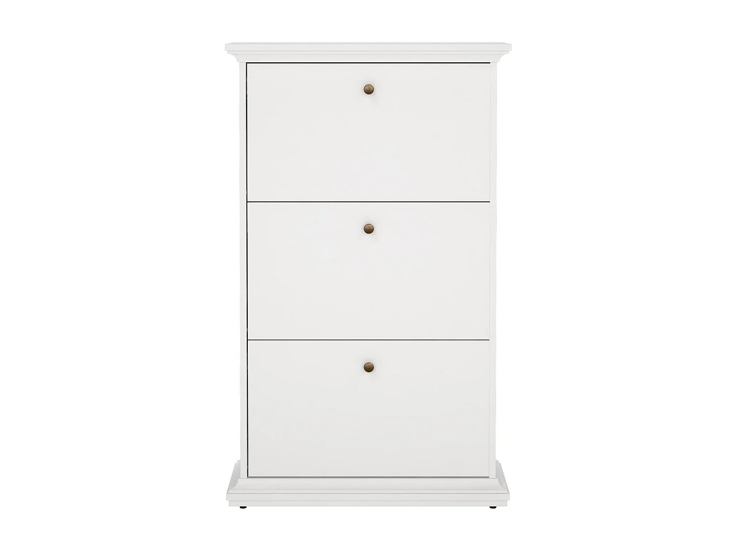 Meuble à chaussures Gaudenzia, 18 paires, 27,45x77,8x127,8h cm blanc, rangement chaussures