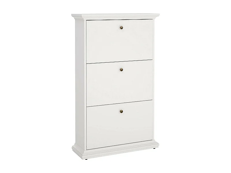 Dtramon schoenenrek, Schoenenkast, Multifunctionele entreekast, Schoenenkast, 78x27 h128 cm, Wit