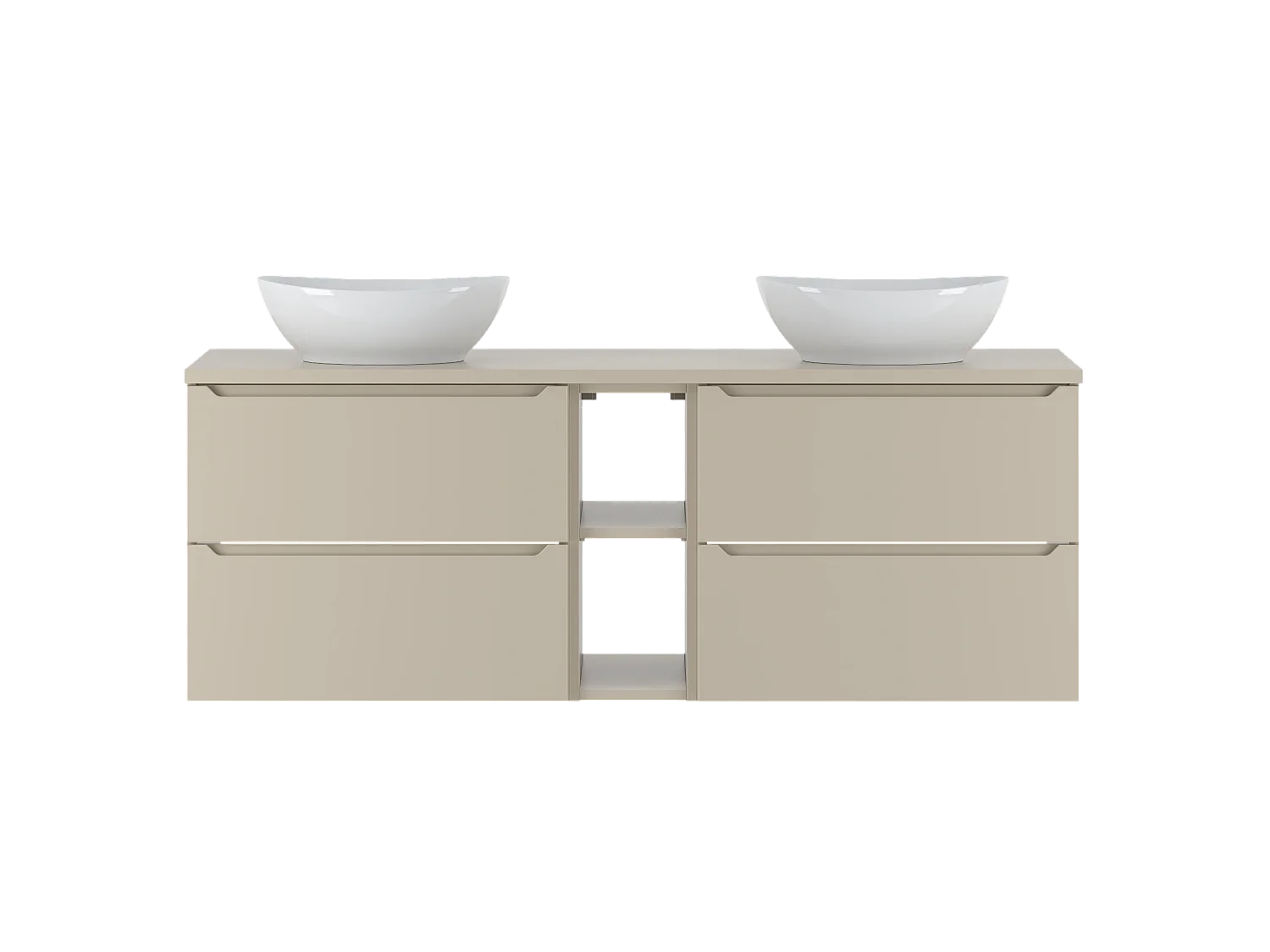 Kasjmier badkamerset 140 cm Kast Rek Wastafelblad Etna