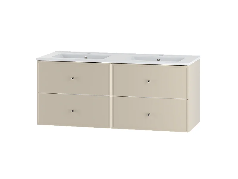 Ensemble de salle de bain en cachemire 120 cm Meuble avec lavabo Marco