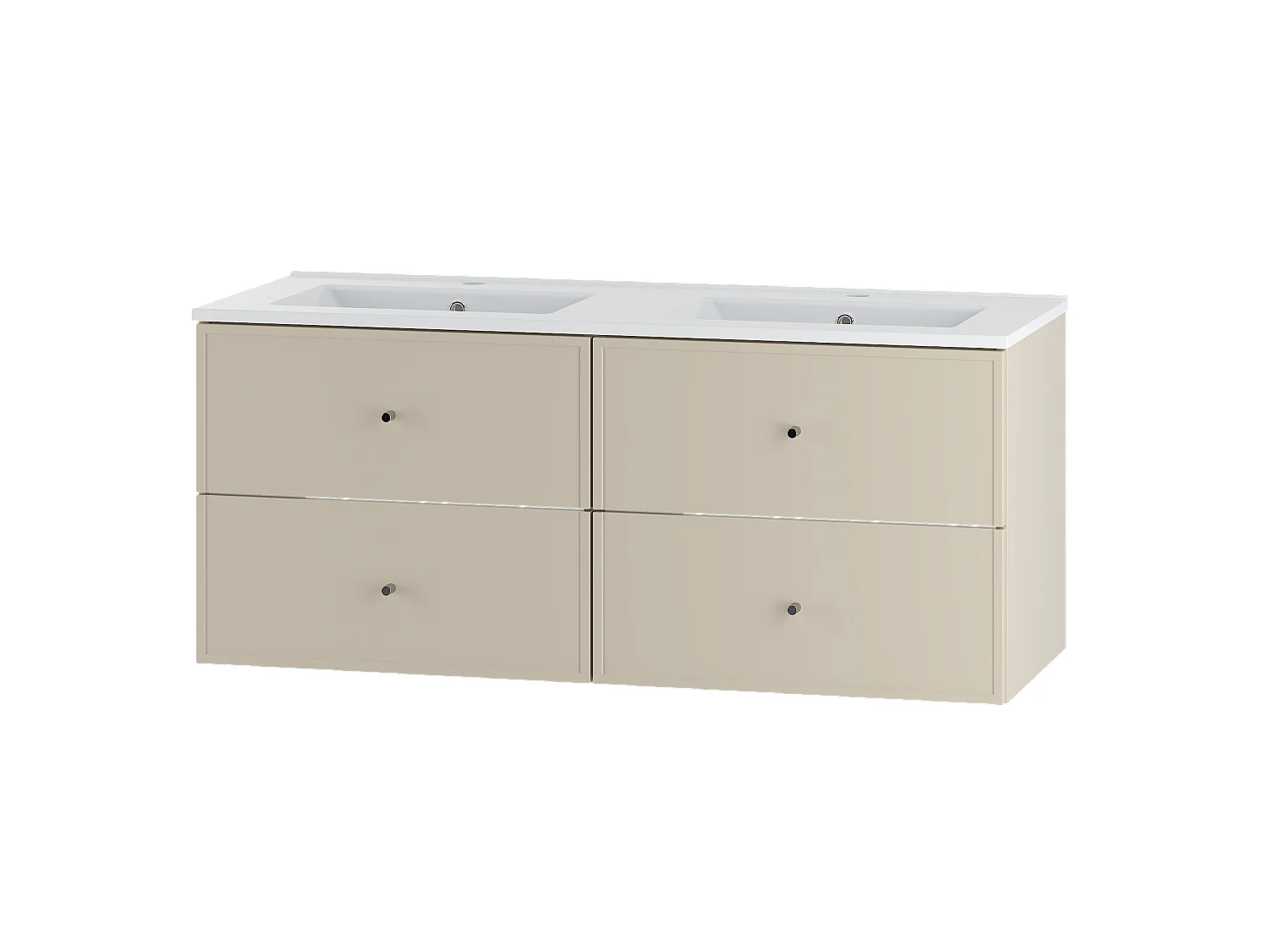 Ensemble de salle de bain en cachemire 120 cm Meuble avec lavabo Marco