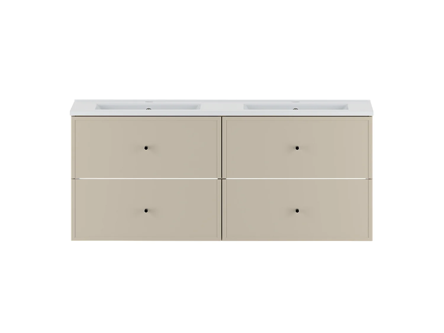 Ensemble de salle de bain en cachemire 120 cm Meuble avec lavabo Marco