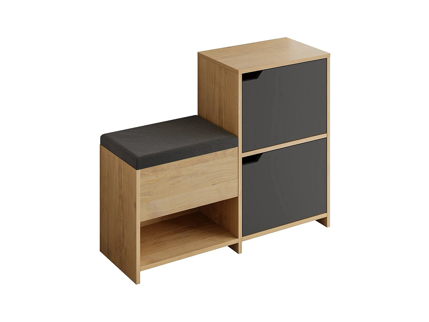 Meuble à chaussures Tokage, 12 paires, 35.5x101.5x80.5h cm Chêne brun, Rangement chaussures