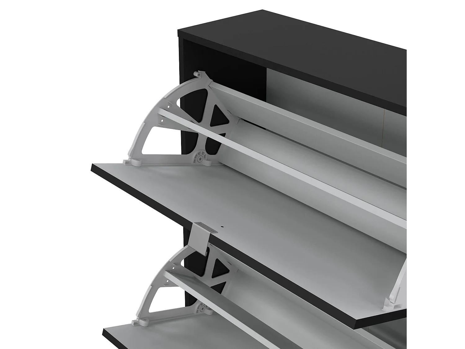 Sapateira Dtraor, Sapateira, Armário de entrada multiusos, Sapateira, 70x24 h162 cm, Preto