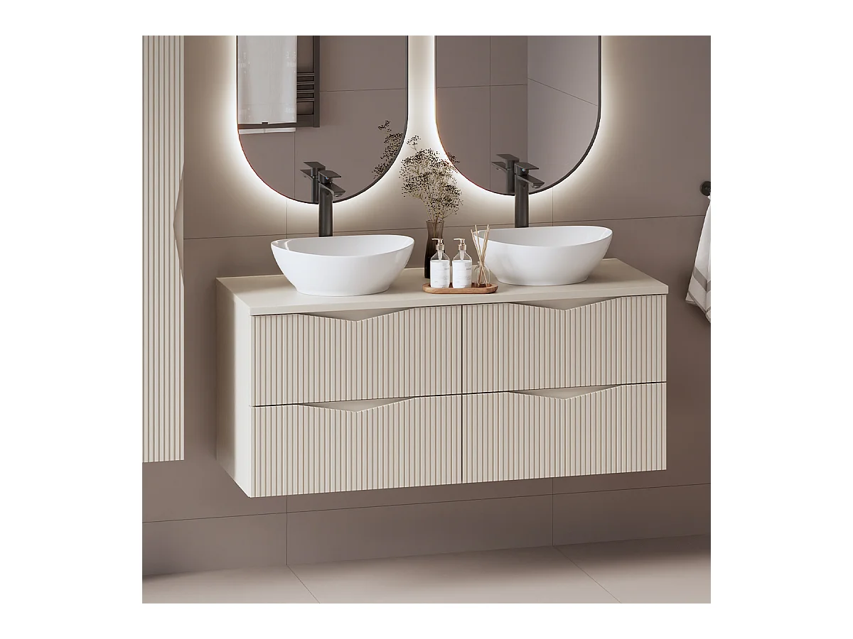 Meuble double vasque 120cm Tao Cachemire