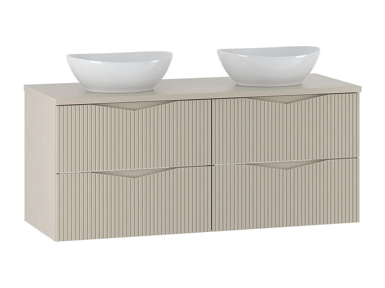 Tao Cachemire 120cm double washbasin unit