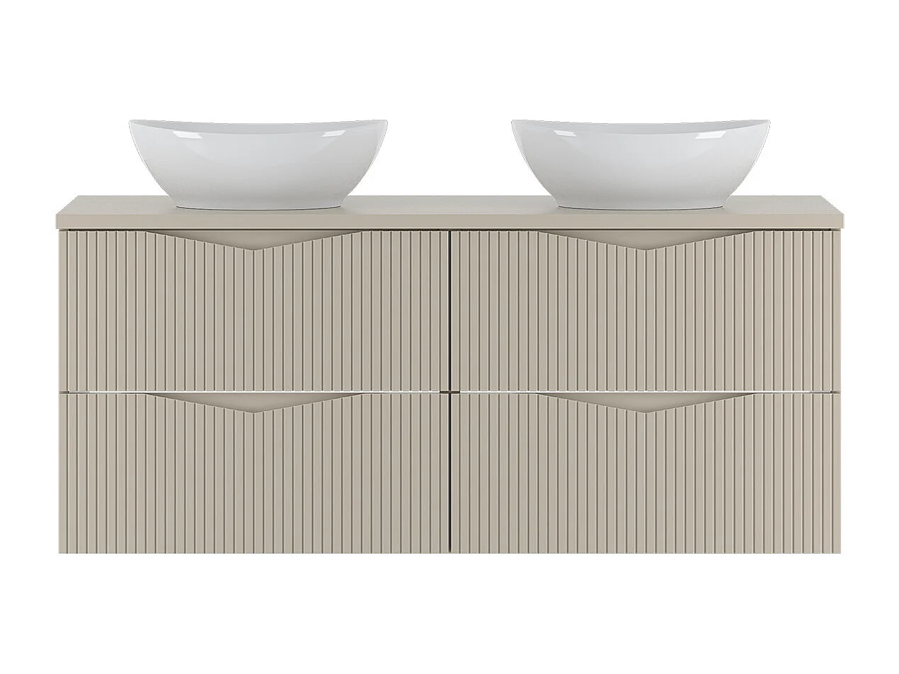 Tao Cachemire 120cm double washbasin unit