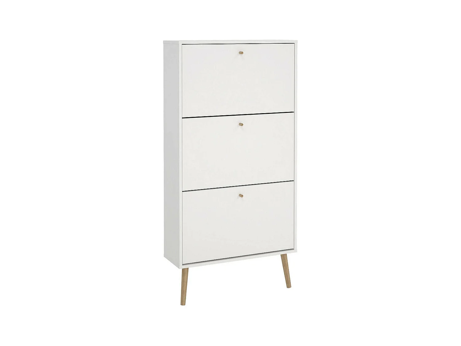 Meuble à chaussures Fung, 18 paires, 24.05x70.3x139.3h cm Blanc, Rangement à chaussures