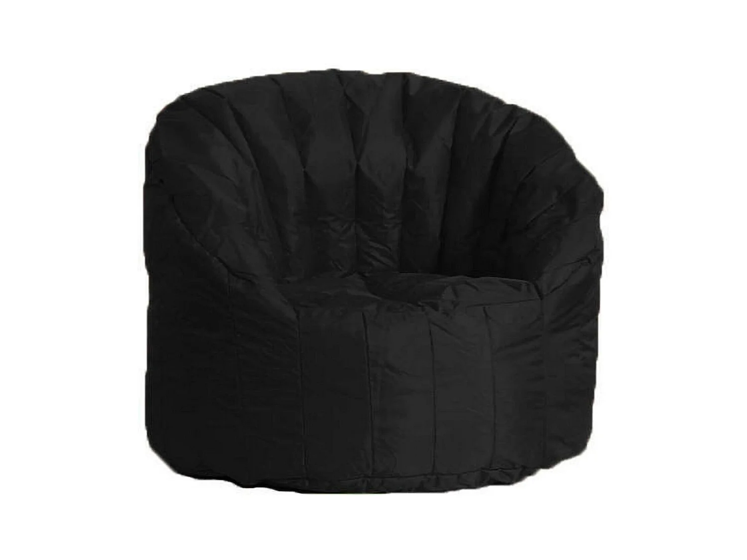 Sessel Allos, Gepolsterter Sitz, Einzelsofa im Wohnzimmer, Stuhl mit Armlehnen, Made in Italy, 80x80 h80 cm, Schwarz