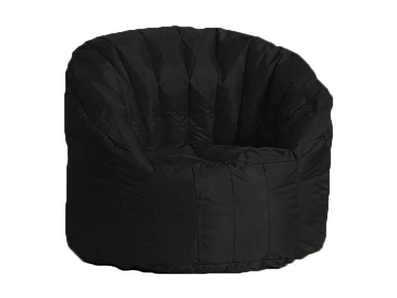 Fauteuil Allos, Supporte jusqu'à 90 kg Made in Italy, Noir