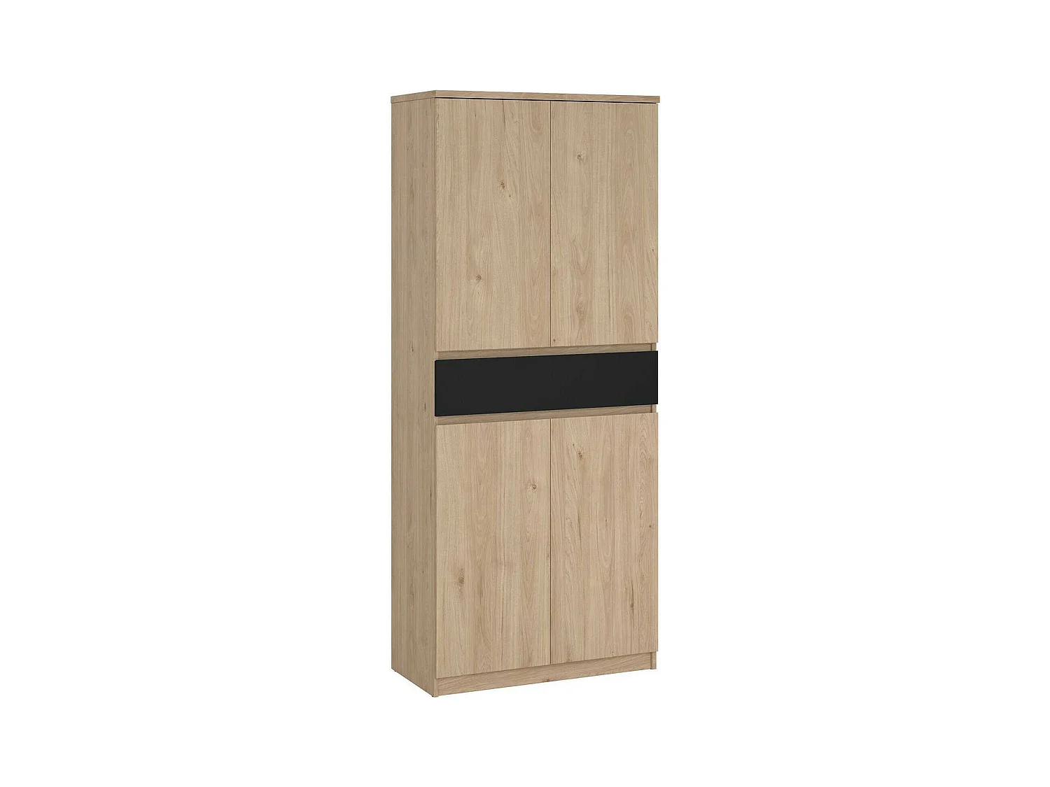 Armoire à chaussures Jangmi, un tiroir, 40x80,4x191,7h cm Chêne brun, meuble à chaussures