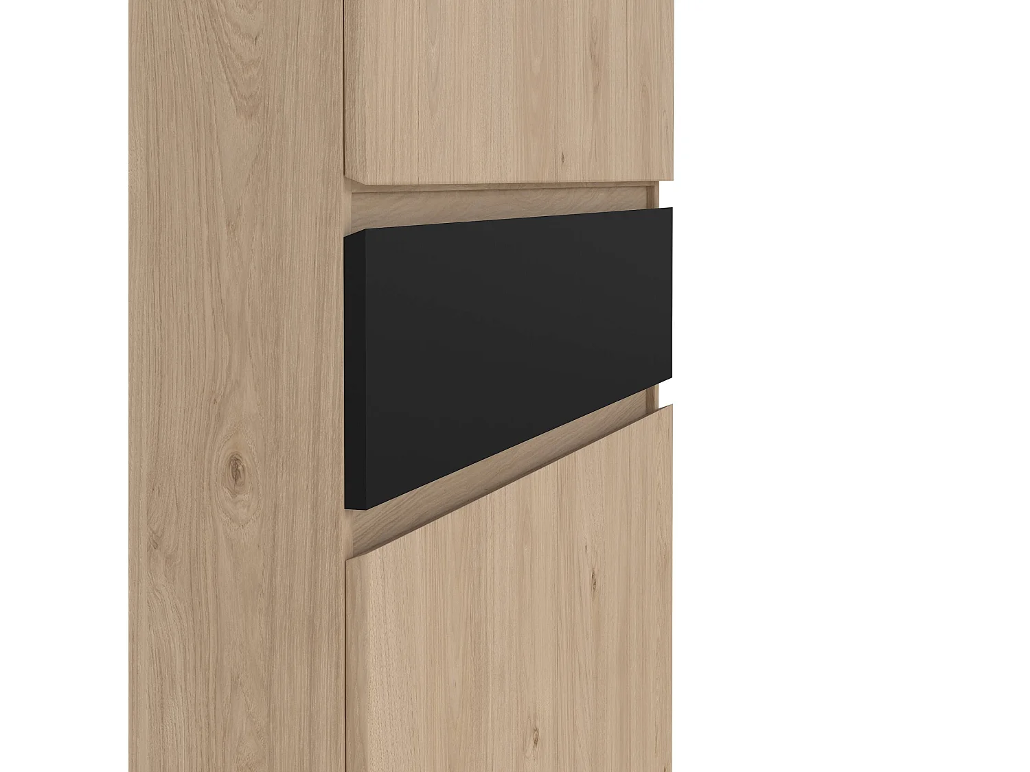 Armoire à chaussures Jangmi, un tiroir, 40x80,4x191,7h cm Chêne brun, meuble à chaussures