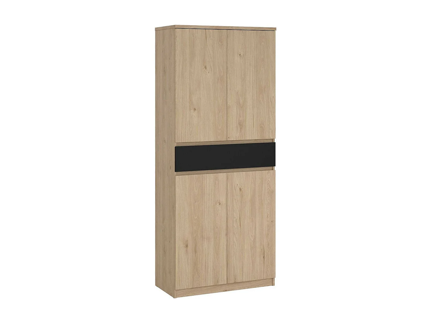 Armoire à chaussures Jangmi, un tiroir, 40x80,4x191,7h cm Chêne brun, meuble à chaussures