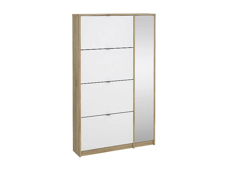 Scarpiera Acino, 24 Paia, 24x99x162h cm Marrone Quercia, Mobile Portascarpe