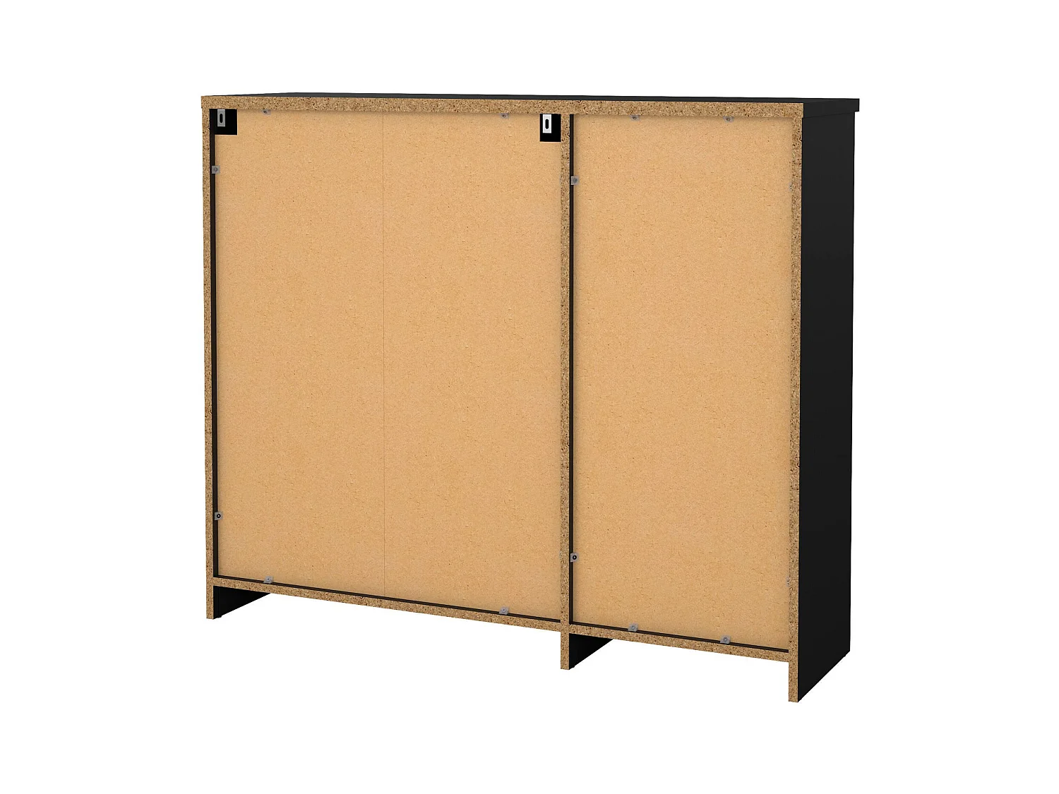 Meuble à chaussures Todd, un tiroir, 31,5x108,9x92,9h cm, noir, armoire à chaussures