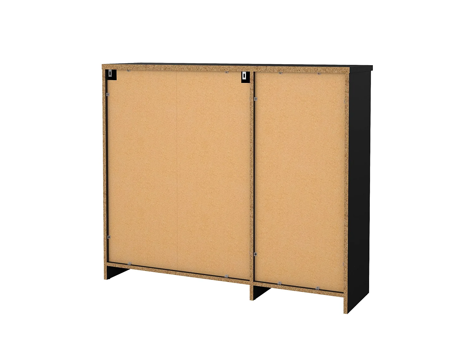 Schoenenkast Todd, 1 legplank, 109x32x93h cm zwart, schoenenopberger, 1 lade, 12 paar