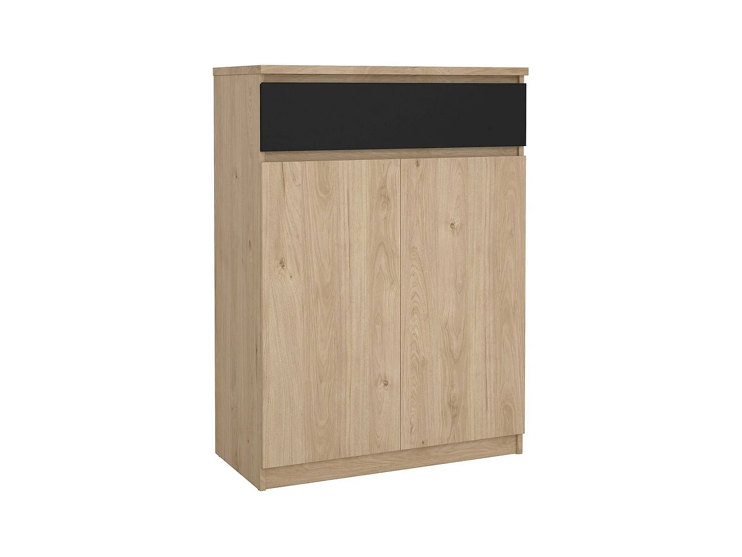 Meuble à Chaussures Angilops, un Tiroir, 40x80,4x111,3h cm Chêne Marron