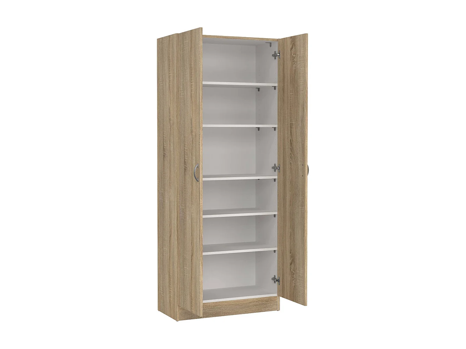 Meuble à chaussures Erinni, 5 étagères, 35x69x170h cm Chêne marron, Armoire à chaussures