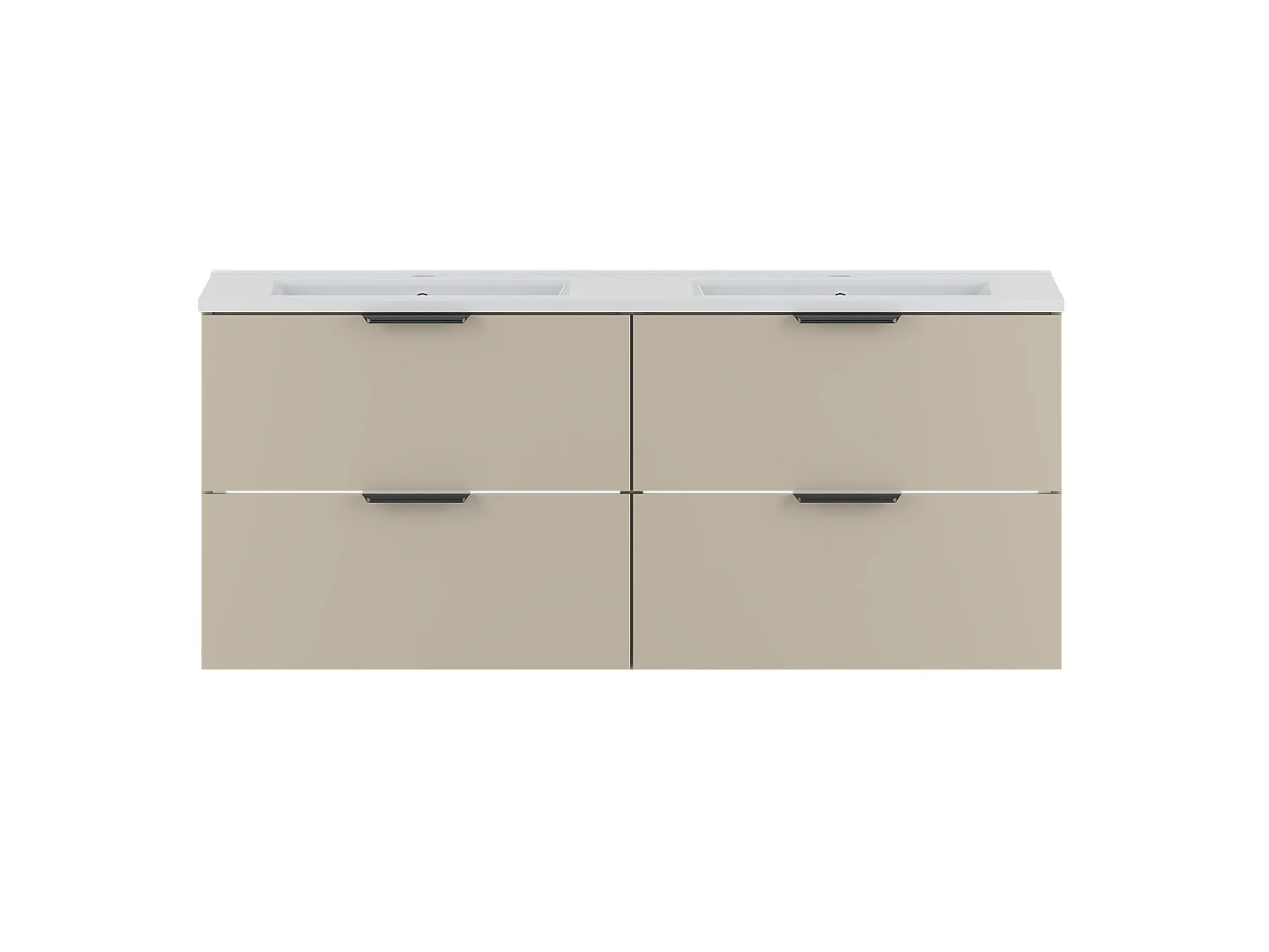 Ensemble de salle de bain en cachemire 120 cm Meuble avec lavabo Pile