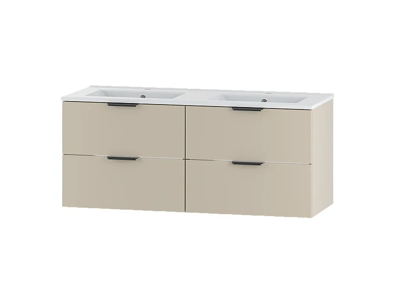 Ensemble de salle de bain en cachemire 120 cm Meuble avec lavabo Pile