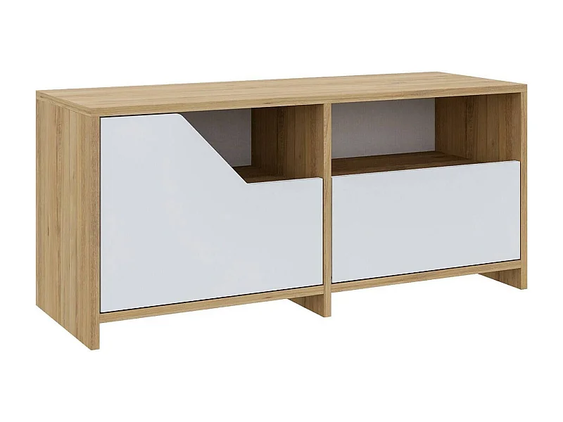 Schuhregal Berto, 2 Ebenen, 37x105x47h cm Eichenbraun, Schuhschrank