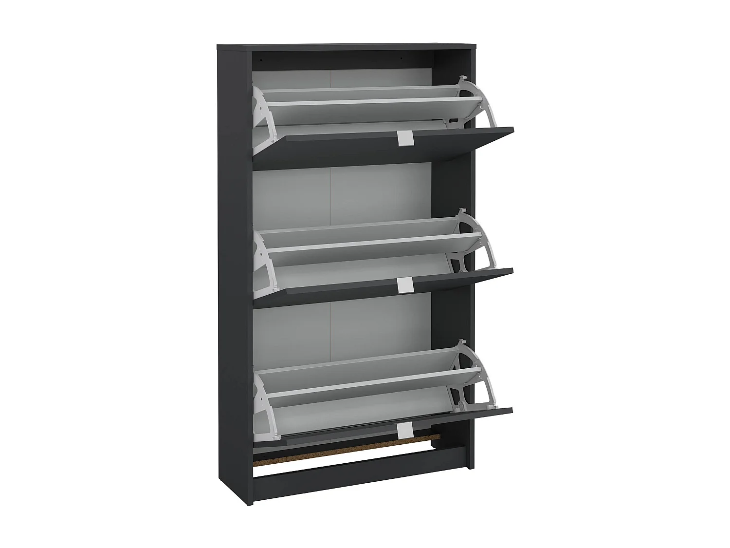 Dtresold schoenenrek, Schoenenkast, Multifunctionele entreekast, Schoenenkast, 70x24 h124 cm, Grijs