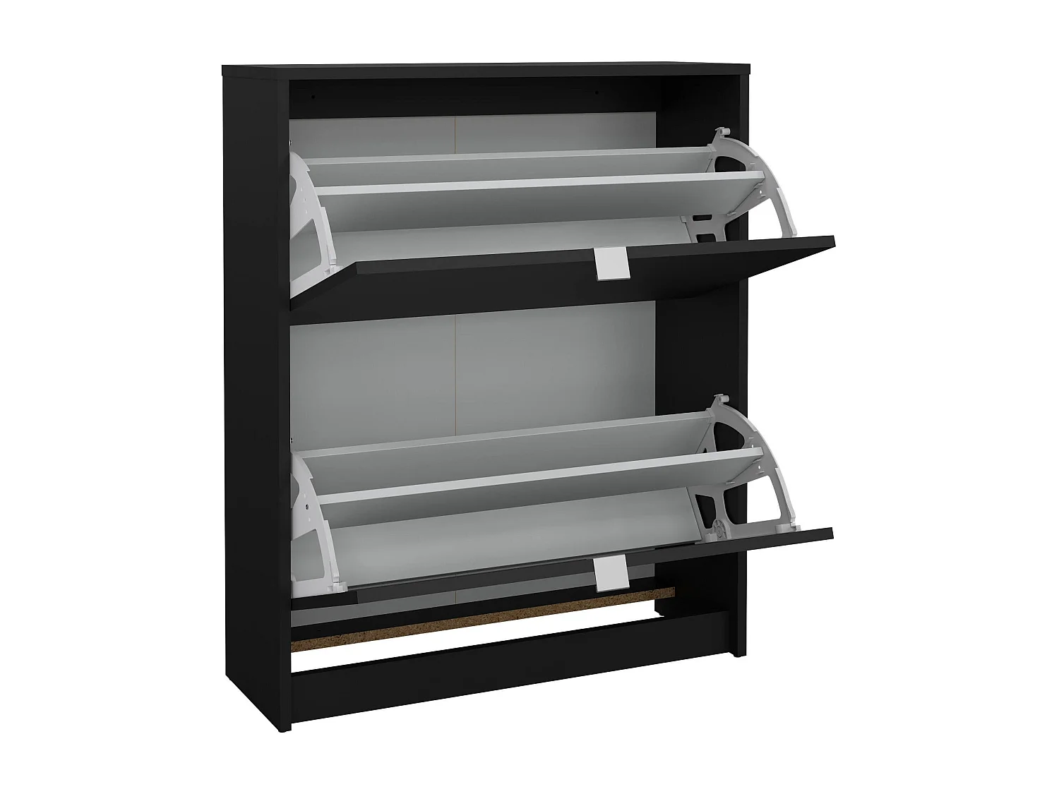 Scarpiera Larry, 12 Paia, 24.05x70.3x85.2h cm Nero, Mobile Portascarpe