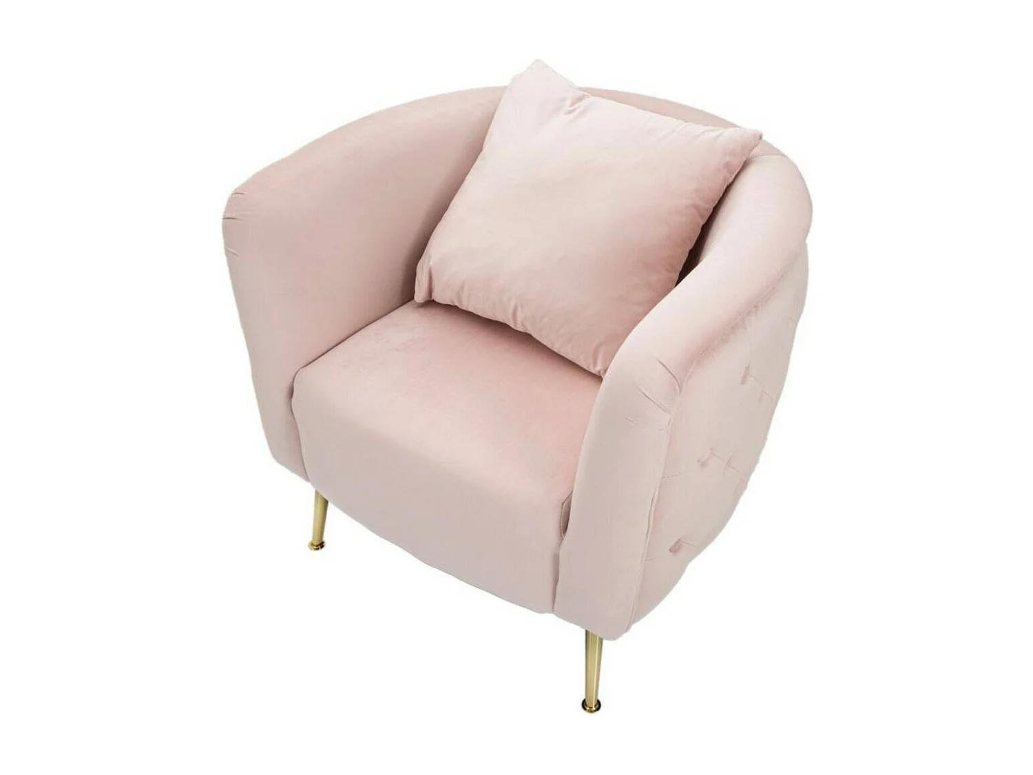 Fauteuil Prampolini, Accoudoirs, Rose