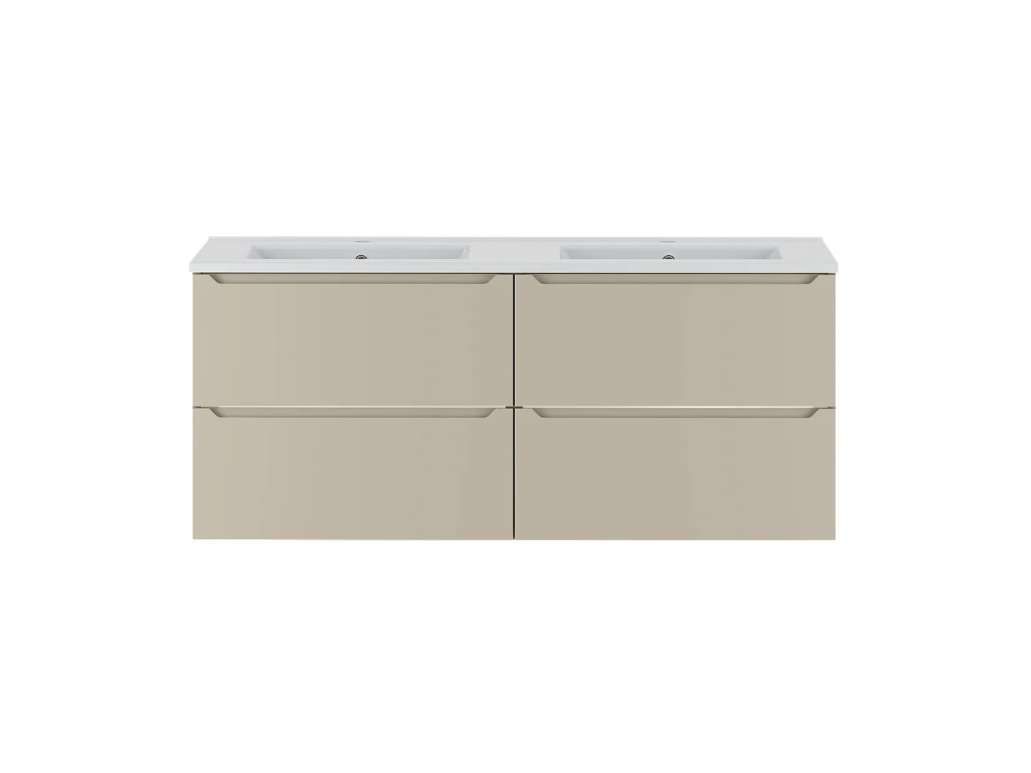 Ensemble de salle de bain en cachemire 120 cm Meuble avec lavabo Etna