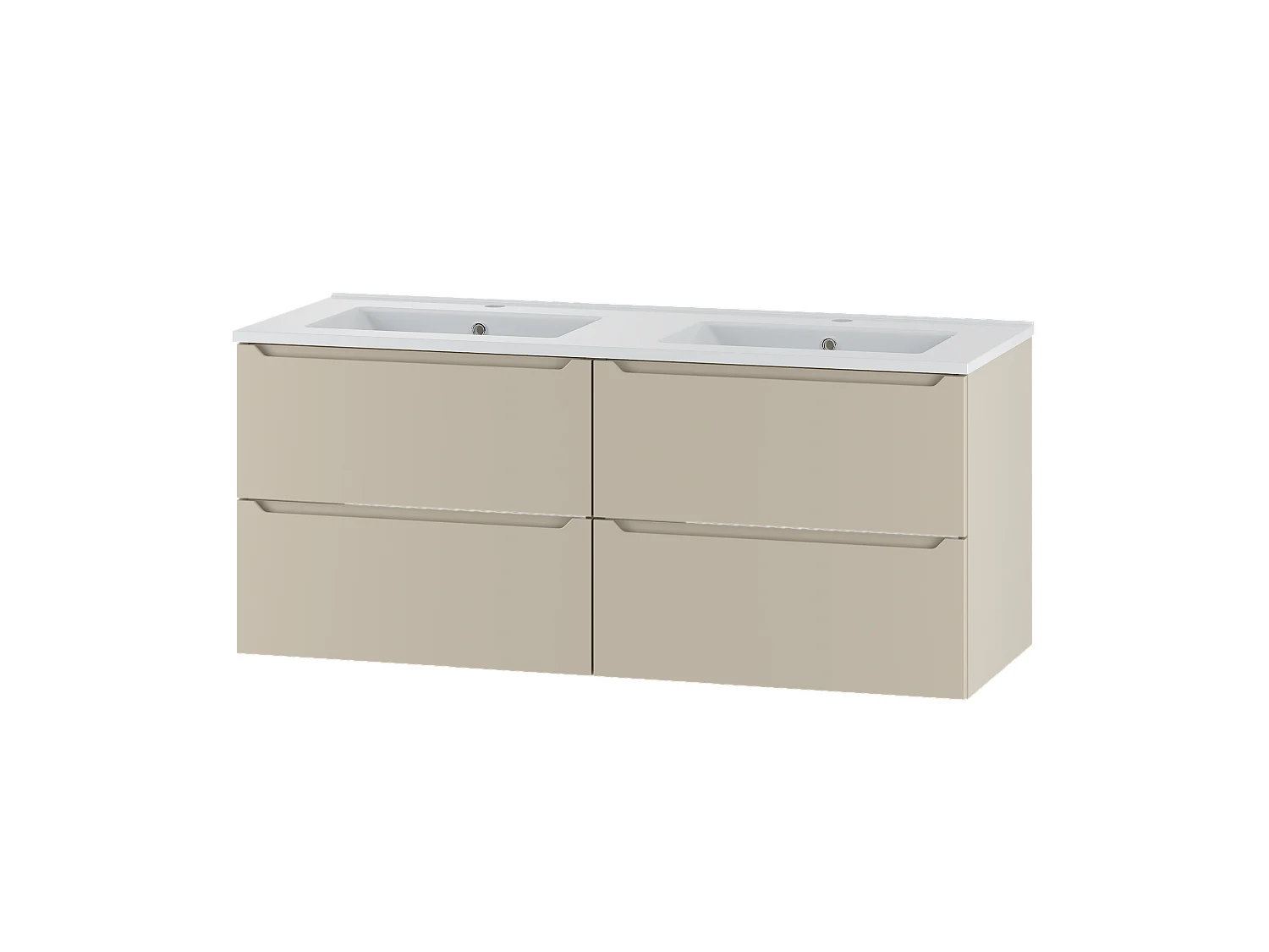 Kaschmir-Badezimmerset 120 cm Schrank mit Waschbecken Etna