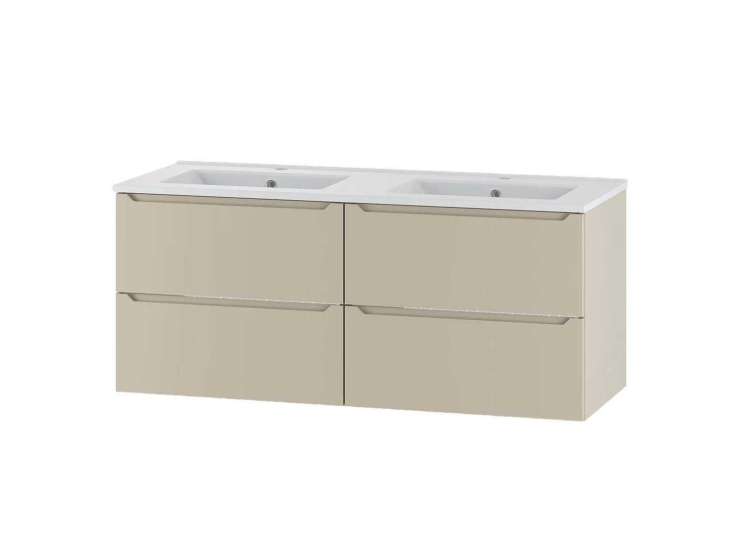 Ensemble de salle de bain en cachemire 120 cm Meuble avec lavabo Etna
